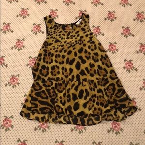 Dolce Vita Leopard Peplum Top- worn 1